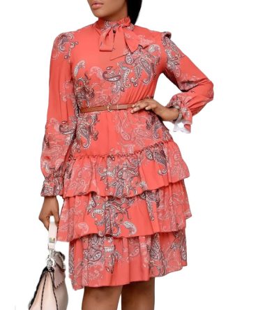 Layered Ruffles Dress - TORFEO Outlet