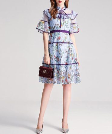 Mesh Lace Princess Dress - TORFEO Outlet