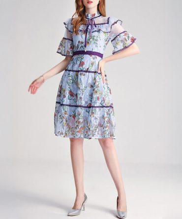 Mesh Lace Princess Dress - TORFEO Outlet