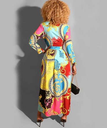 Retro Print Dress - TORFEO Outlet
