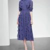 Ruffles Chiffon Midi Dress - TORFEO Outlet